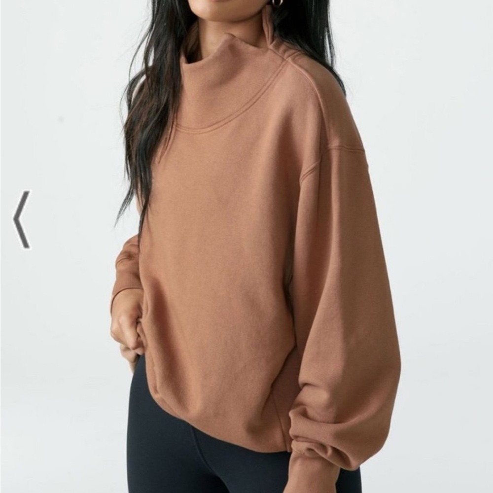 Joah Brown Turtleneck Sweater in Terracotta